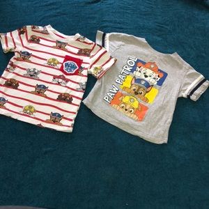 2 PC Toddler PAW patrol tees 🐾 🐾